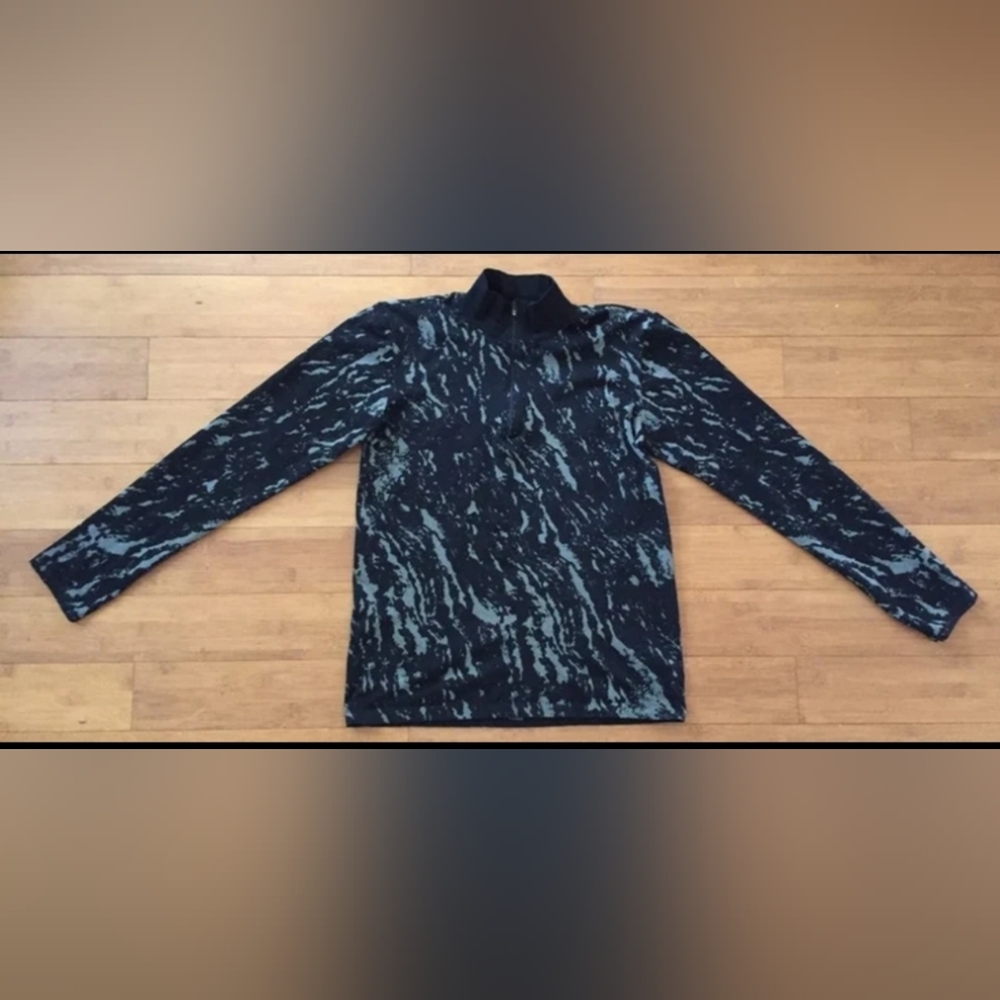H&M Sport Black Gray Long Sleeve Sweatshirt Top Women's Size EUR L